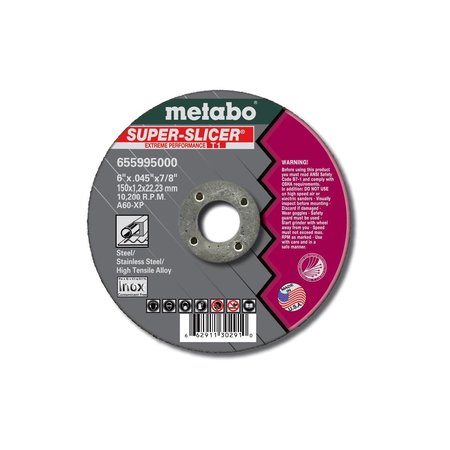 METABO Cutting Wheel 3" x 1/16" x 3/8" - A60XP Super Slicer 655451000